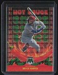 Bryce Harper [Green] Baseball Cards 2022 Panini Mosaic Hot Sauce Prices