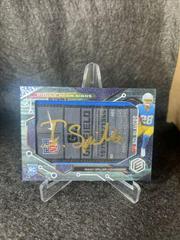 Isaiah Spiller [Patch Laundry Tag] #RNS-IS Football Cards 2022 Panini Elements Rookie Neon Signs Autographs Prices