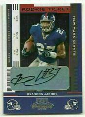 Brandon Jacobs [Autograph] #110 Football Cards 2005 Playoff Contenders Prices