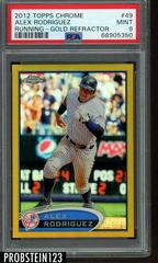Alex Rodriguez [Running Gold Refractor] #49 Baseball Cards 2012 Topps Chrome Prices