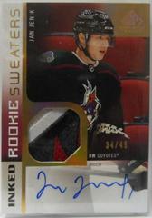 Jan Jenik [Inked Patch Autograph] Hockey Cards 2021 SP Game Used Rookie Sweaters Prices
