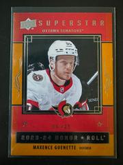 Maxence Guenette [Gold] #HR50 Hockey Cards 2023 Upper Deck Honor Roll Prices