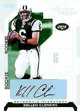 Kellen Clemens [Signature Proof Silver] Football Cards 2006 Playoff NFL Playoffs Prices