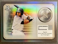 Jasson Dominguez Baseball Cards 2022 Bowman Platinum Minted in Merit Prices