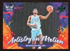 Brandon Miller [Jade] #19 Basketball Cards 2023 Panini Court Kings Artistry in Motion Prices