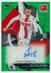 Ellyes Skhiri [Green Wave Refractor] Soccer Cards 2020 Topps Finest Bundesliga Autographs Prices