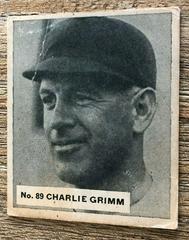 Charlie Grimm #89 Baseball Cards 1936 World Wide Gum Prices