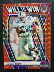 Emmitt Smith [Red Mosaic] Football Cards 2021 Panini Mosaic Will to Win Prices
