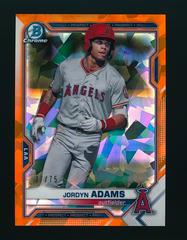 Jordyn Adams [Orange] #BCP-156 Baseball Cards 2021 Bowman Chrome Sapphire Prospects Prices