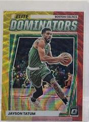 Jayson Tatum [Red Gold Wave] #15 Basketball Cards 2022 Panini Donruss Optic Elite Dominators Prices