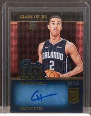 Caleb Houstan [Red] Basketball Cards 2022 Panini Donruss Elite Rookie Yearbook Autographs Prices