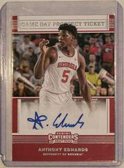 Anthony Edwards [Tournament Autograph Ticket] Basketball Cards 2020 Panini Contenders Draft Picks Prices