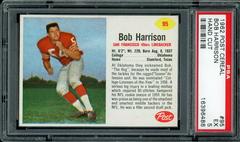 Bob Harrison [Hand Cut] #95 Football Cards 1962 Post Cereal Prices