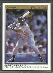 Kirby Puckett Baseball Cards 1991 O Pee Chee Premier Prices