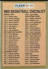 Checklist 3 #264 Basketball Cards 1992 Fleer Prices