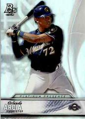Orlando Arcia Baseball Cards 2016 Bowman Platinum Presence Prices