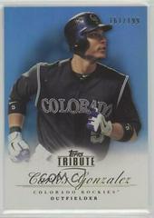 Carlos Gonzalez #25 Baseball Cards 2012 Topps Tribute Prices