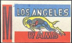 Los Angeles Rams #M Football Cards 1961 Topps Stickers Prices