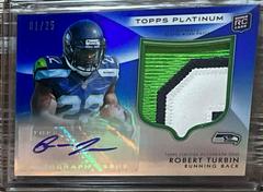 Robert Turbin [Autograph Patch Blue Refractor] #144 Football Cards 2012 Topps Platinum Prices