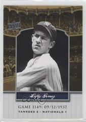 Lefty Gomez Yankee Stadium Legacy Baseball Cards 2008 Upper Deck Prices