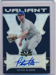 Peter Alonso [Autographs Navy] #BA-PA1 Baseball Cards 2018 Leaf Valiant Prices