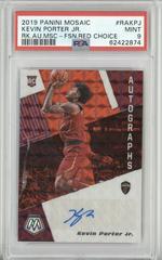 Kevin Porter Jr. [Fusion Red Choice] Basketball Cards 2019 Panini Mosaic Rookie Autographs Prices