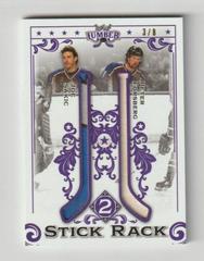 Joe Sakic, Peter Forsberg [Platinum] #SR2-16 Hockey Cards 2021 Leaf Lumber Stick Rack 2 Prices