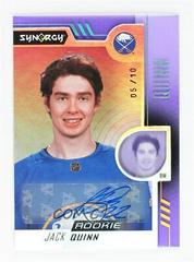 Jack Quinn [Purple Autograph] Hockey Cards 2022 Upper Deck Synergy Rookie Portraits Prices
