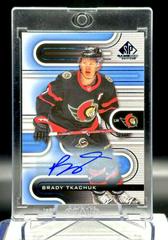 Brady Tkachuk [Blue Autograph] #4 Hockey Cards 2022 SP Game Used Prices