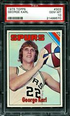 George Karl #303 Basketball Cards 1975 Topps Prices