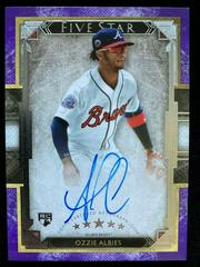 Ozzie Albies [Purple] Baseball Cards 2018 Topps Five Star Autographs Prices