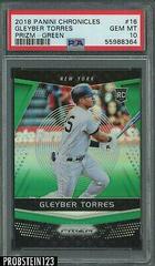 Gleyber Torres [Green] #16 Baseball Cards 2018 Panini Chronicles Prizm Prices
