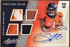 Courtland Sutton [Material Autograph Quad Spectrum] #162 Football Cards 2018 Panini Absolute Prices