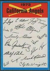California Angels Baseball Cards 1973 Topps Team Checklist Prices