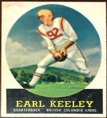Earl Keeley Football Cards 1958 Topps CFL Prices