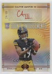 Calvin Austin III [Red] Football Cards 2022 Panini Illusions Rookie Endorsements Autographs Prices
