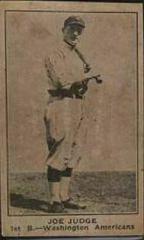 Joe Judge Baseball Cards 1921 E121 American Caramel Series of 80 Prices