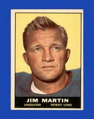 Jim Martin Football Cards 1961 Topps Prices