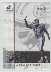 Alge Crumpler #134 Football Cards 2001 SP Game Used Prices