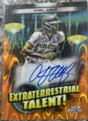 Oneil Cruz [Orange Galactic] #ETA-OC Baseball Cards 2023 Topps Cosmic Chrome Extraterrestrial Talent Autographs Prices