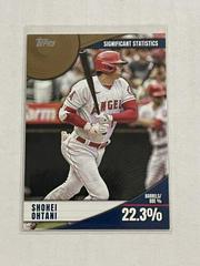 Shohei Ohtani [Gold] #SS-2 Baseball Cards 2022 Topps Significant Statistics Prices