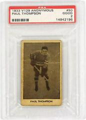 Paul Thompson Hockey Cards 1933 V129 Anonymous Prices