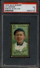 E. B. Barger [Partial B on Cap] Baseball Cards 1911 T205 Gold Border Prices