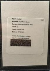 Rashee Rice [Meta] #15 Football Cards 2023 Panini Spectra Spectral Signature Prices