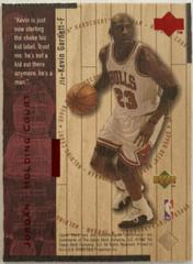 Kevin Garnett, Michael Jordan [Red] #J16 Basketball Cards 1998 Upper Deck Hardcourt Jordan Holding Court Prices