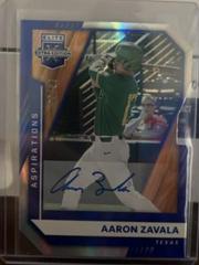 Aaron Zavala [Aspirations Die Cut Signature] #38 Baseball Cards 2021 Panini Elite Extra Edition Prices