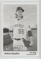 Jon Gray [Black and White] #AS-JGR Baseball Cards 2016 Topps Archives Snapshots Prices