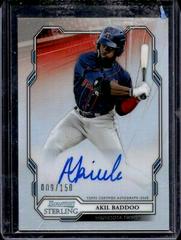 Akil Baddoo [Refractor] #AB Baseball Cards 2019 Bowman Sterling Prospect Autographs Prices