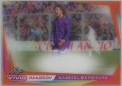 Gabriel Batistuta [Orange] Soccer Cards 2022 Leaf Vivid Imagery Prices