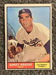 Sandy Koufax #344 Baseball Cards 1961 Topps Prices